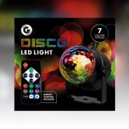 Disco LED Light - USB - Remote Control - 7 Colours 2 