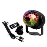 Disco LED Light - USB - Remote Control - 7 Colours 3 