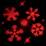 6 LED Snowflake Projector Lights 6 
