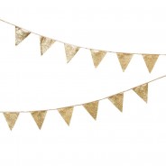 Luxe Gold Glitter Bunting 2 