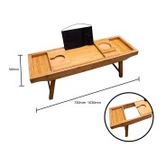 Luxury Bed & Bath Tray - Extendable up to 102cm 8 