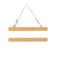 Magnetic Photo & Poster Wall Hangers 12 Mini 22cm Bamboo
