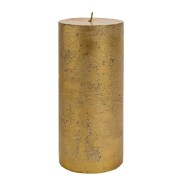 Luxury Long Burn Gold Candles by Nicola Spring 2 20cm Tall x 9cm Diameter