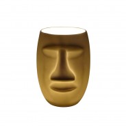 Moai Man Face Porcelain Tealight Holder 1 