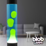 MODERN Blob Lamps Lava Lamp - Black Base - Green/Blue 3 