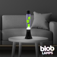 MODERN Blob Lamps Lava Lamp - Black Base - Green/Purple 2 