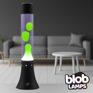 MODERN Blob Lamps Lava Lamp - Black Base - Green/Purple 1 