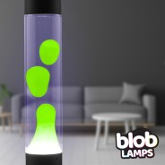 MODERN Blob Lamps Lava Lamp - Black Base - Green/Purple 3 