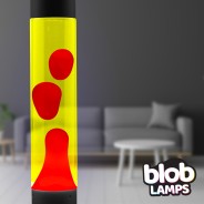 MODERN Blob Lamps Lava Lamp  - Black Base - Red/Yellow 3 