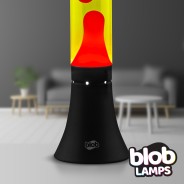 MODERN Blob Lamps Lava Lamp  - Black Base - Red/Yellow 4 