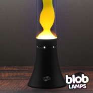 MODERN Blob Lamp - Black Lava Lamp - Yellow/Purple 4 