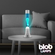 MODERN Blob Lamp  White 14.5" - White/Blue 2 