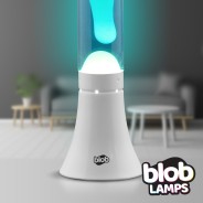 MODERN Blob Lamps Lava Lamp  - White Base - White/Blue 4 