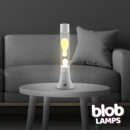 MODERN Blob Lamps Lava Lamp  - White Base - Warm White/Clear 2 