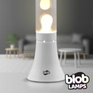 MODERN Blob Lamps Lava Lamp  - White Base - Warm White/Clear 4 