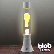 MODERN Blob Lamp White 14.5" - Warm White/Clear 6 