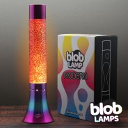 MODERN Blob Lamp  -  14.5" Rainbow Glitter Lamp 6 