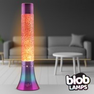 MODERN Blob Lamp  -  14.5" Rainbow Glitter Lamp 2 