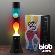 MODERN Blob Lamp - Black 'Sunset' Lava Lamp 14.5" 5 