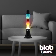 MODERN Blob Lamp - Black 'Sunset' Lava Lamp 14.5" 2 