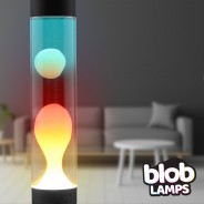 MODERN Blob Lamp - Black 'Sunset' Lava Lamp 14.5" 3 