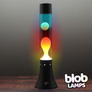 MODERN Blob Lamp - Black 'Sunset' Lava Lamp 14.5" 6 