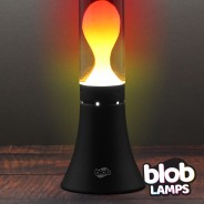 MODERN Blob Lamp - Black 'Sunset' Lava Lamp 14.5" 4 