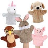 My First Hand Puppets - Suitable from Birth 7 Unicorn, Lab, Owl, Rabbit, Pig