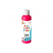 Neon Craft Paint for Finger Painting (4 pack) 2 Neon Pink
