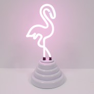 Neon Flamingo Light - USB or B/O 2 
