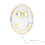 USB Smiley Face Yellow Neon Light Wall Hanging 2 