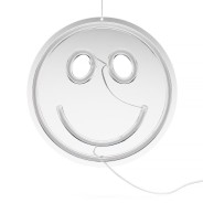 USB Smiley Face Yellow Neon Light Wall Hanging 4 