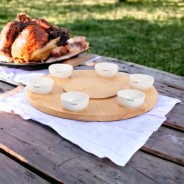 Lazy Susan with Bowls - Rotating Barbecook Table 5 