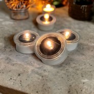 Solar T-Light Candles - 3 Pack 1 Shown without flame cap 
