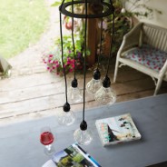 Bubbles Outdoor Hanging Chandelier - Battery Operated 2 