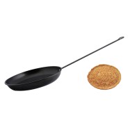 Carbon Steel Long Handled Frying Pan Pancake Pan 3 