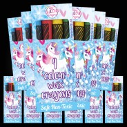 Unicorn Wax Crayons (12 pack) 1 