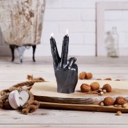 Peace Sign Hand Candle  2 