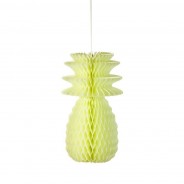Neon Pineapple Honeycomb Decorations (3 Pack) 3 
