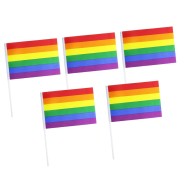 Rainbow Pride Hand Flags - 5 Pack 2 