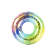 Large Rainbow Swim Ring With Glitter  1 