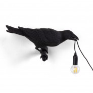 Seletti Black Raven Lamp 18 Looking Right