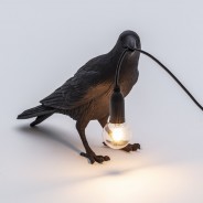 Seletti Black Raven Lamp 6 Waiting