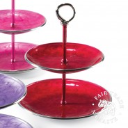 Recycled Aluminium Cake Stand with Enamel  5 