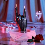 Rock n Roll Hand Candle  3 