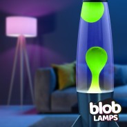 ROCKET Blob Lamps Lava Lamp - Black Base - Green/Purple 4 