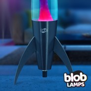 ROCKET Blob Lamps Lava Lamp - Matt Black Base - Pink/Blue 4 