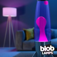 ROCKET Blob Lamps Lava Lamp - Black Base - Pink/Purple 4 