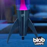 ROCKET Blob Lamps Lava Lamp - Black Base - Pink/Purple 3 
