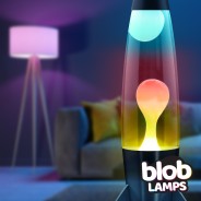 Blob Lamps Lava Lamp ROCKET - Matt Black Base - 'Sunset'  4 
